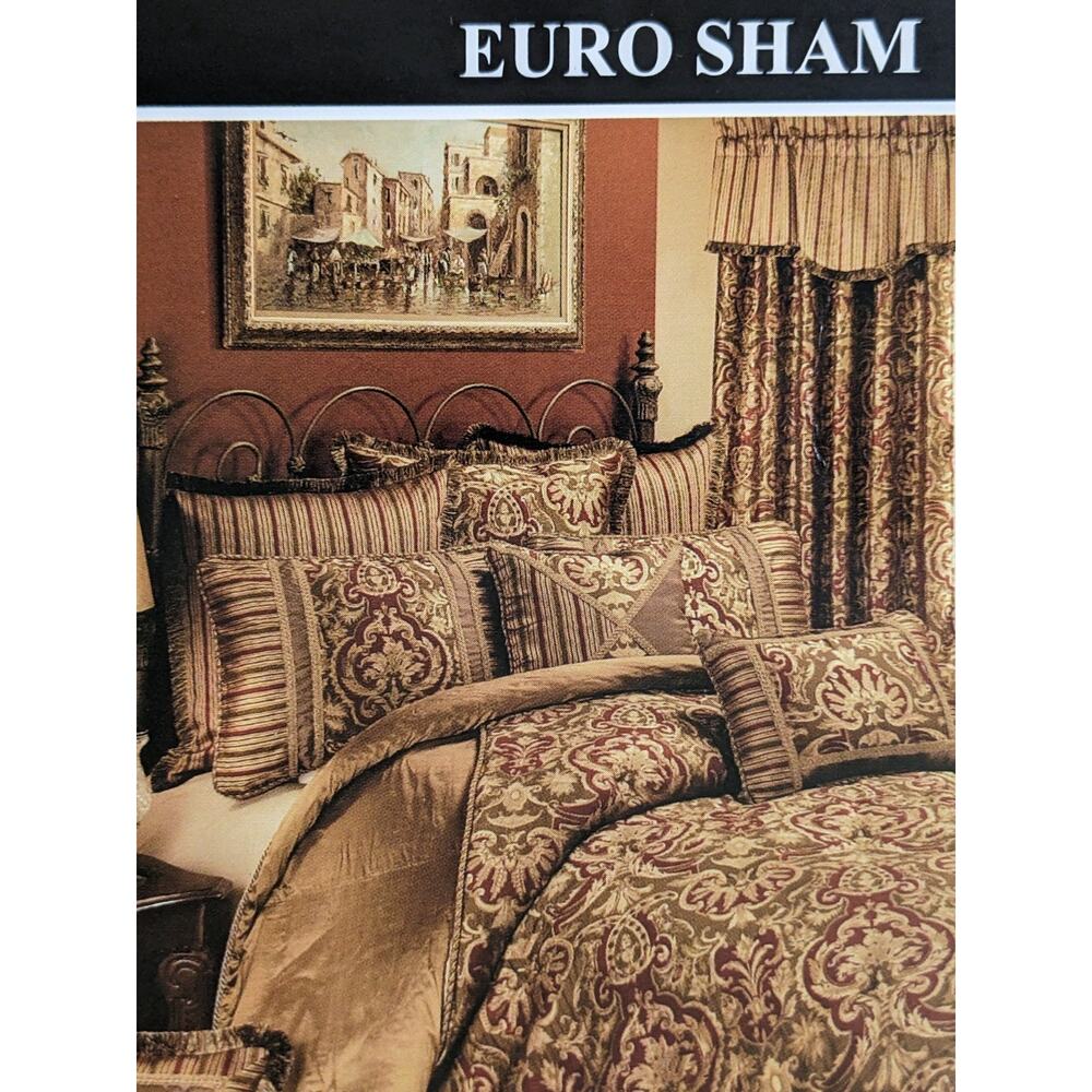 New Austin Horn Botticelli Italian Style 1 (ONE) Euro Sham Made In USA Brocade